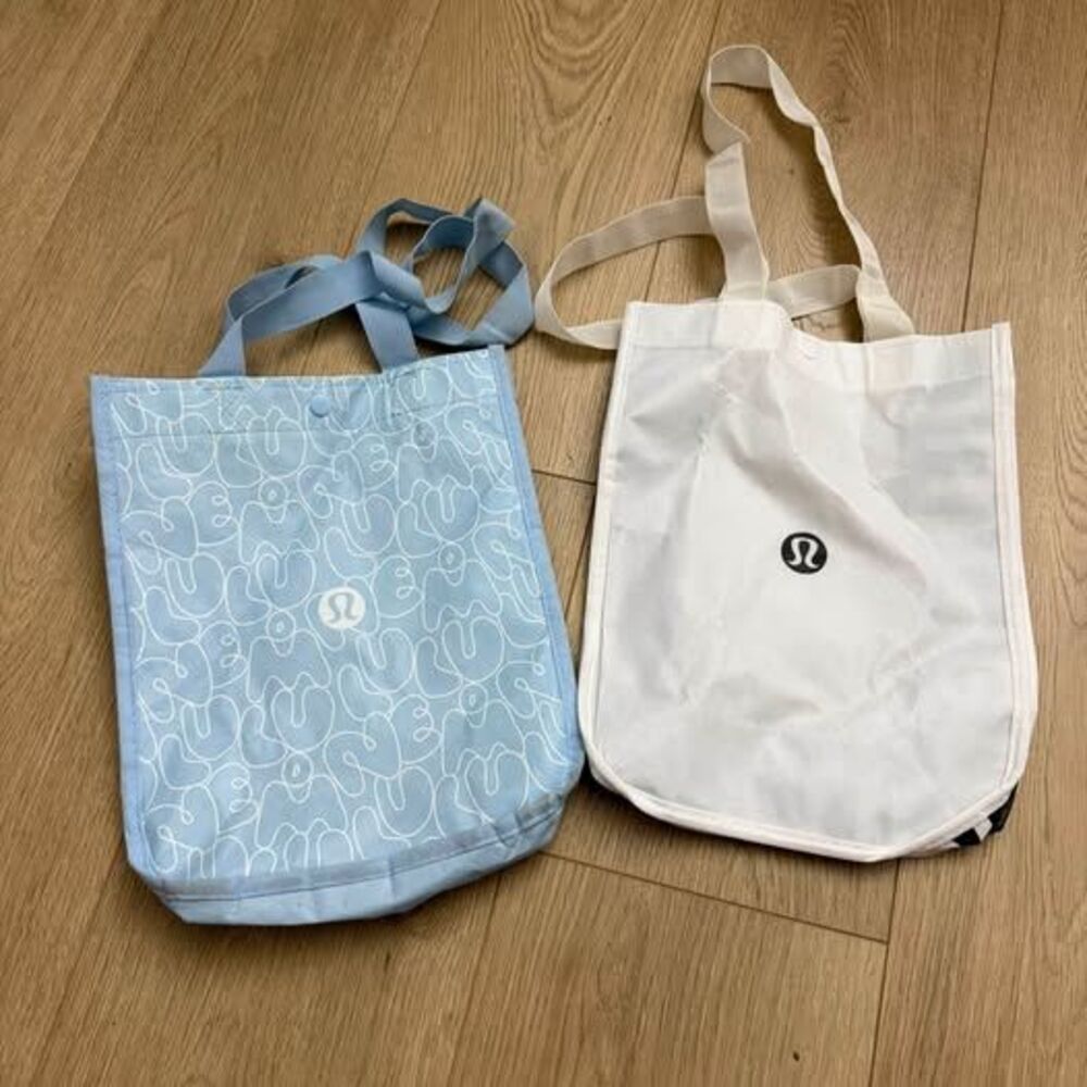 2 Lululemon Reusable Shopping Mini Tote Bags